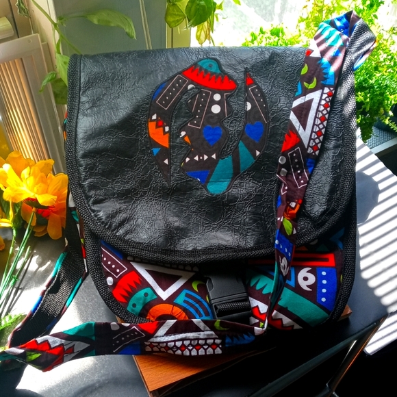 1PC Beautiful African Gye Nyame Crossbody Bag - Picture 12 of 12